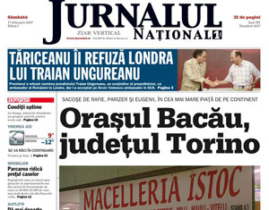 Jurnalul National: Orasul Bacau, judetul Torino