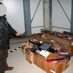 Captura impresionanta de arme si munitie cu destinatia R Moldova