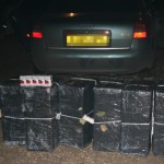 Inspectorii vamali au confiscat un autoturism MAZDA şi 800 pachete de ţigări