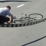Biciclist implicat în accident rutier