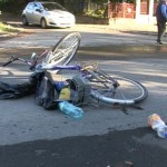 Biciclistă implicată într-un accident rutier