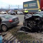 Accident rutier produs pe fondul neadaptării vitezei la condițiile de drum