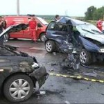 Patru autovehicule implicate intr-un accident rutier