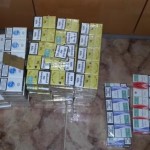 Țigarete de contrabandă confiscate de la un băcăuan