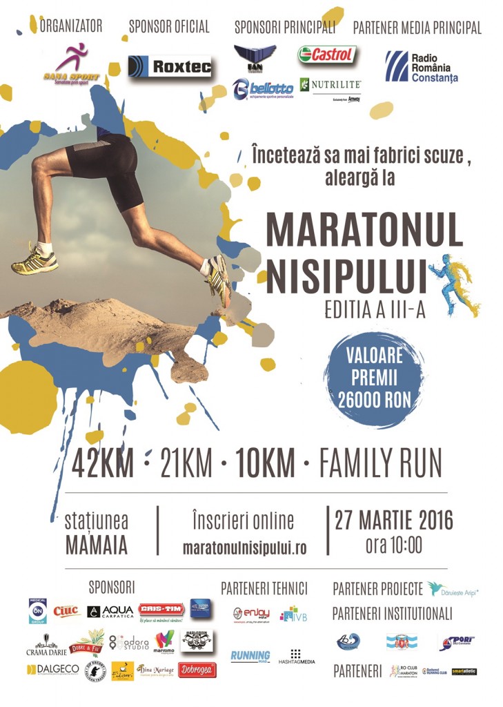 Afis Maratonul Nisipului 2016