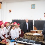 Președintele României în vizită la o școala din Motoșeni