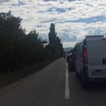 Circulaţia rutieră este îngreunată pe E85 Bacău – Adjud