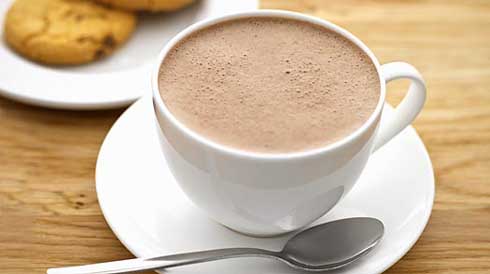 Hot chocolate, hot cocoa, drinking chocolate, beverage, hot, snack, biscuits