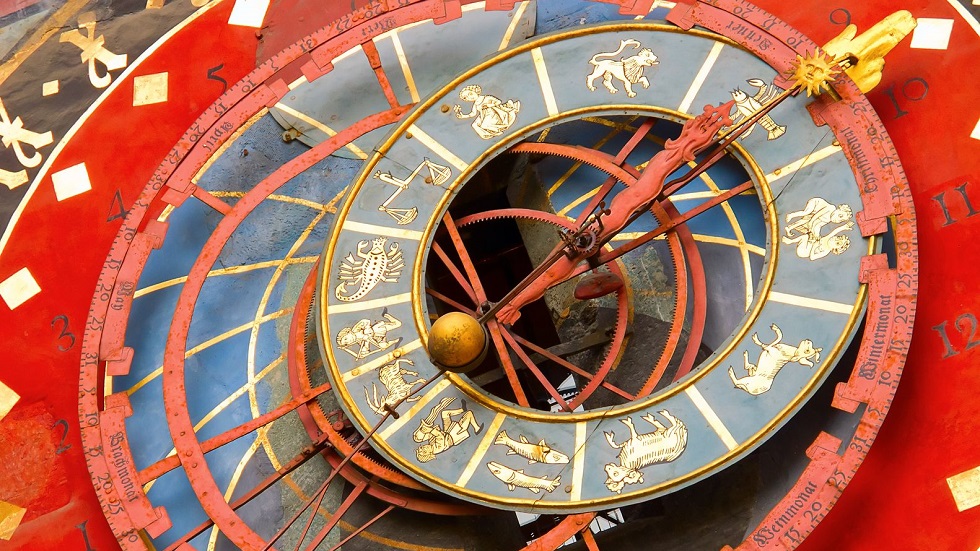 14939508 - famous zytglogge zodiacal clock in bern, switzerland
