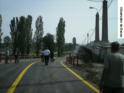 S-a reluat circulatia pe E85 la Serbanesti, pe un pod provizoriu