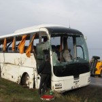 Un autocar cu 46 de persoane s-a răsturnat in localitatea Bogdan VODA