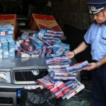 Ţigări confiscate de poliţişti