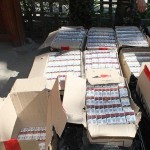 91320 de țigarete de contrabandă confiscate de polițiști