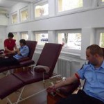 Jandarmii au donat sânge pentru persoanele cu probleme medicale