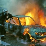 Un autoturism a fost incendiat în comuna Hemeiuș