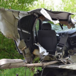 Accident în Italia: Un şofer român grav ranit. Maşina lui s-a rupt în două