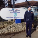 Student al Academiei de Poliţie „Alexandru Ion Cuza” – specializarea Jandarmi în practică la Inspectoratul de Jandarmi Judeţean Bacău
