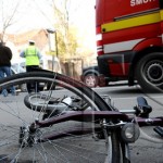 Biciclist și pieton implicați într-un accident rutier